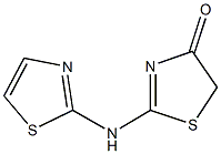 2-(1,3-thiazol-2-ylamino)-1,3-thiazol-4(5H)-one 구조식 이미지