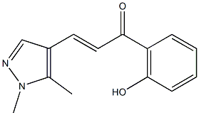 3-(1,5-dimethyl-1H-pyrazol-4-yl)-1-(2-hydroxyphenyl)-2-propen-1-one 구조식 이미지