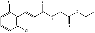 ethyl {[3-(2,6-dichlorophenyl)acryloyl]amino}acetate 구조식 이미지