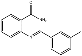 2-[(3-methylbenzylidene)amino]benzamide Structure