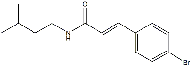 3-(4-bromophenyl)-N-isopentylacrylamide 구조식 이미지