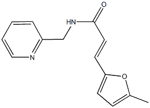 3-(5-methyl-2-furyl)-N-(2-pyridinylmethyl)acrylamide 구조식 이미지