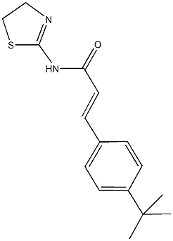 3-(4-tert-butylphenyl)-N-(4,5-dihydro-1,3-thiazol-2-yl)acrylamide 구조식 이미지