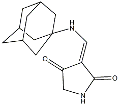 3-[(1-adamantylamino)methylene]-2,4-pyrrolidinedione Structure