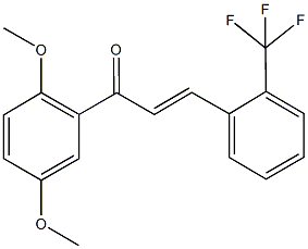 1-(2,5-dimethoxyphenyl)-3-[2-(trifluoromethyl)phenyl]-2-propen-1-one Structure