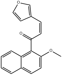 3-(3-furyl)-1-(2-methoxy-1-naphthyl)-2-propen-1-one Structure