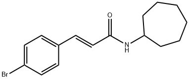 3-(4-bromophenyl)-N-cycloheptylacrylamide 구조식 이미지