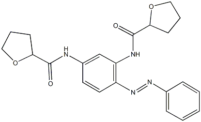 N-{2-(phenyldiazenyl)-5-[(tetrahydro-2-furanylcarbonyl)amino]phenyl}tetrahydro-2-furancarboxamide Structure