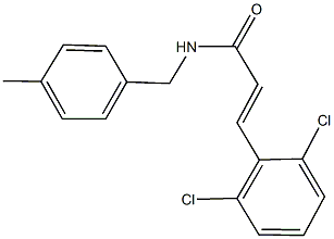 3-(2,6-dichlorophenyl)-N-(4-methylbenzyl)acrylamide Structure