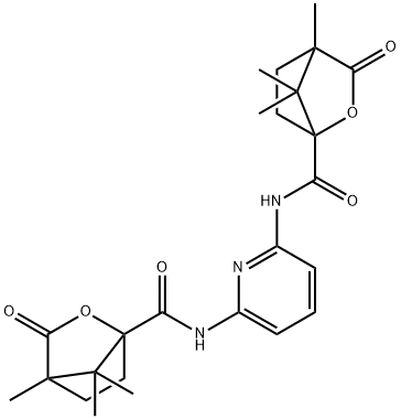 4,7,7-trimethyl-3-oxo-N-(6-{[(4,7,7-trimethyl-3-oxo-2-oxabicyclo[2.2.1]hept-1-yl)carbonyl]amino}-2-pyridinyl)-2-oxabicyclo[2.2.1]heptane-1-carboxamide Structure