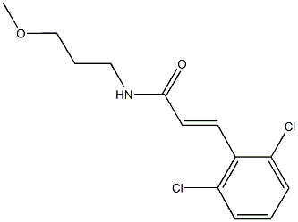 3-(2,6-dichlorophenyl)-N-(3-methoxypropyl)acrylamide Structure