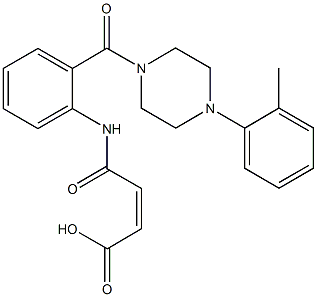 4-(2-{[4-(2-methylphenyl)-1-piperazinyl]carbonyl}anilino)-4-oxo-2-butenoic acid Structure