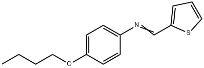 N-(4-butoxyphenyl)-N-(2-thienylmethylene)amine Structure