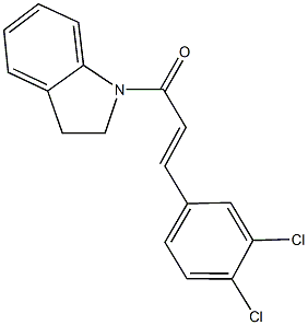 1-[3-(3,4-dichlorophenyl)acryloyl]indoline 구조식 이미지