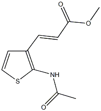 methyl 3-[2-(acetylamino)-3-thienyl]acrylate Structure