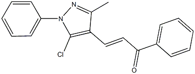 3-(5-chloro-3-methyl-1-phenyl-1H-pyrazol-4-yl)-1-phenyl-2-propen-1-one Structure