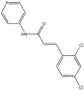 3-(2,4-dichlorophenyl)-N-(4-pyridinyl)acrylamide Structure