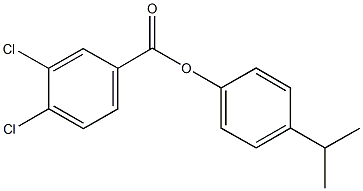 4-(1-methylethyl)phenyl 3,4-dichlorobenzoate 구조식 이미지