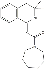 1-[2-(1-azepanyl)-2-oxoethylidene]-3,3-dimethyl-1,2,3,4-tetrahydroisoquinoline Structure