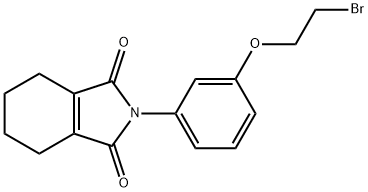 2-[3-(2-bromoethoxy)phenyl]-4,5,6,7-tetrahydro-1H-isoindole-1,3(2H)-dione 구조식 이미지