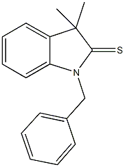 1-benzyl-3,3-dimethyl-1,3-dihydro-2H-indole-2-thione Structure