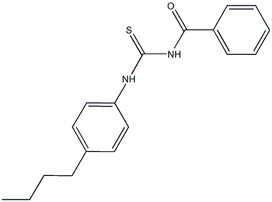 N-benzoyl-N'-(4-butylphenyl)thiourea 구조식 이미지