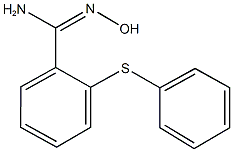 N'-hydroxy-2-(phenylsulfanyl)benzenecarboximidamide 구조식 이미지