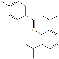 N-(2,6-diisopropylphenyl)-N-(4-methylbenzylidene)amine Structure