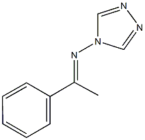 N-(1-phenylethylidene)-N-(4H-1,2,4-triazol-4-yl)amine Structure