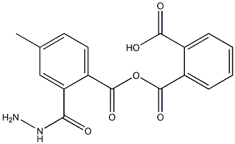 2-{[2-(4-methylbenzoyl)hydrazino]carbonyl}benzoic acid Structure