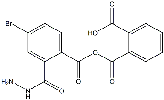 2-{[2-(4-bromobenzoyl)hydrazino]carbonyl}benzoic acid 구조식 이미지