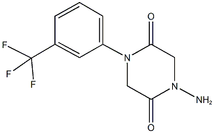 1-amino-4-[3-(trifluoromethyl)phenyl]-2,5-piperazinedione 구조식 이미지