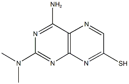 4-amino-2-(dimethylamino)-7-pteridinethiol Structure