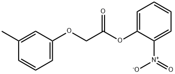 2-nitrophenyl (3-methylphenoxy)acetate 구조식 이미지