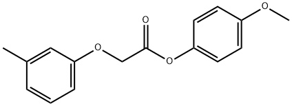 4-methoxyphenyl (3-methylphenoxy)acetate 구조식 이미지