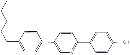 4-[5-(4-pentylphenyl)-2-pyridinyl]phenol Structure