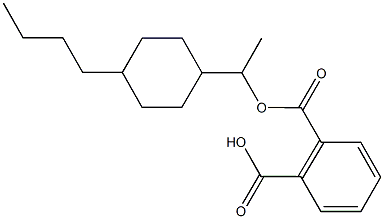 2-{[1-(4-butylcyclohexyl)ethoxy]carbonyl}benzoic acid 구조식 이미지