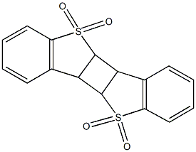 4b,4c,9b,9c-tetrahydro[1]benzothieno[2',3':3,4]cyclobuta[1,2-b][1]benzothiophene 5,5,10,10-tetraoxide Structure