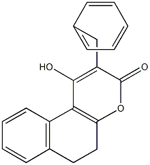 2-benzyl-1-hydroxy-5,6-dihydro-3H-benzo[f]chromen-3-one 구조식 이미지