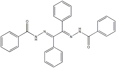 N'-[2-(benzoylhydrazono)-1,2-diphenylethylidene]benzohydrazide Structure