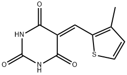 5-[(3-methyl-2-thienyl)methylene]-2,4,6(1H,3H,5H)-pyrimidinetrione Structure