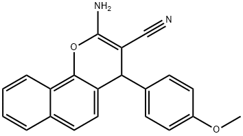 2-amino-4-(4-methoxyphenyl)-4H-benzo[h]chromene-3-carbonitrile 구조식 이미지