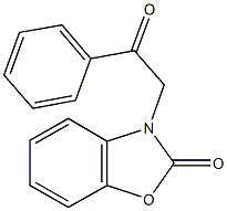 3-(2-oxo-2-phenylethyl)-1,3-benzoxazol-2(3H)-one 구조식 이미지