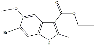 ethyl 6-bromo-5-methoxy-2-methyl-1H-indole-3-carboxylate 구조식 이미지