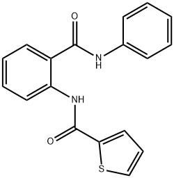 N-[2-(anilinocarbonyl)phenyl]thiophene-2-carboxamide Structure