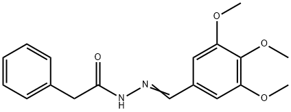 2-phenyl-N'-(3,4,5-trimethoxybenzylidene)acetohydrazide Structure