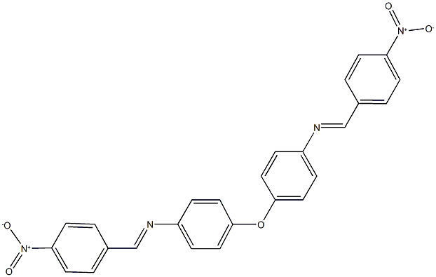 N-(4-nitrobenzylidene)-4-{4-[(4-nitrobenzylidene)amino]phenoxy}aniline 구조식 이미지