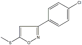 3-(4-chlorophenyl)-5-isoxazolyl methyl sulfide 구조식 이미지