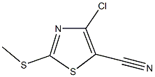 4-chloro-2-(methylsulfanyl)-1,3-thiazole-5-carbonitrile Structure