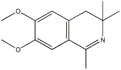 6,7-dimethoxy-1,3,3-trimethyl-3,4-dihydroisoquinoline Structure